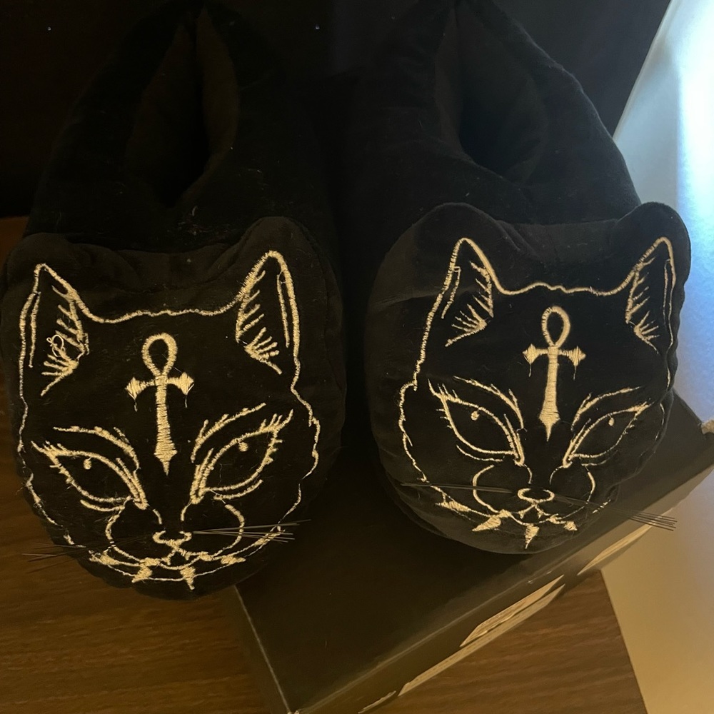 Dolls Kill Fluff Off Cat Slippers